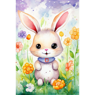 Rabbit Canvas Folk Art